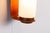 Brown Cilindrical Opal Glass and Bent Wood Wall Lamp, 1960s For Sale - Image 8 of 12