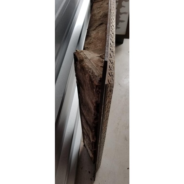 Metal Late 19th Century Victorian English Iron and Ceramic Tile Fireplace Insert For Sale - Image 7 of 8