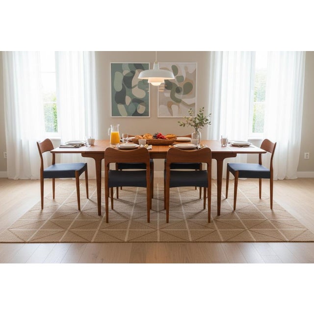 a seating comfort far beyond the ordinary. These chairs were designed in the 1960s by Arne Hovmand Olsen for the Danish...