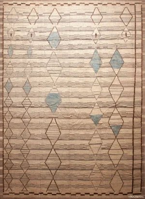 Nazmiyal Collection Large Geometric Tribal Diamond Modern Area Rug