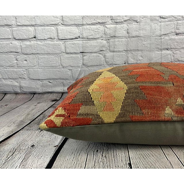 16 x 24 Kilim Pillow Turkish Cushion Sultan's Treasure Pillow Cushion Cover For Sale - Image 4 of 4