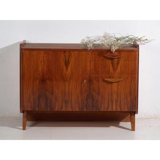 Mid-Century Asymmetric Walnut Sideboard by Amaru For Sale - Image 12 of 15
