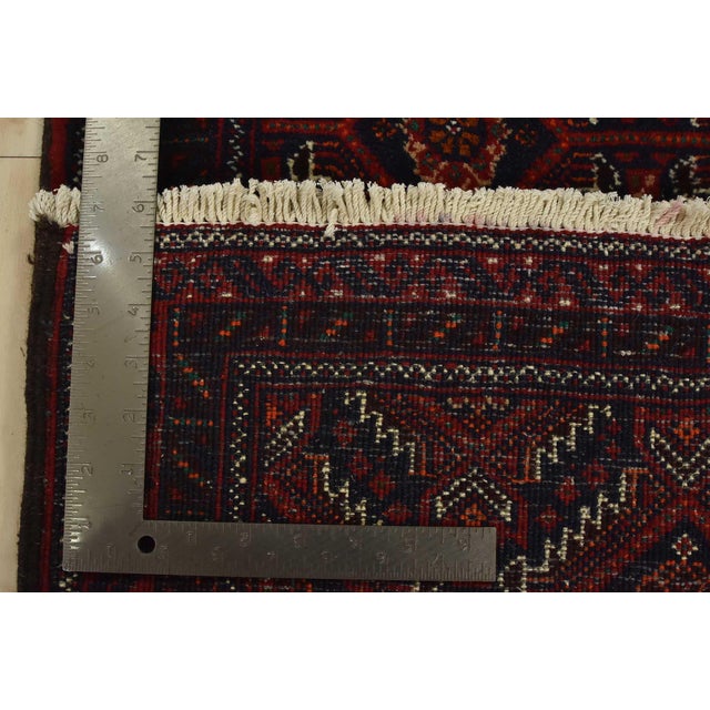 Baloch Runner 2’2” X 11’6” Blue Wool Vintage Tribal Hand-Knotted Oriental Rug For Sale - Image 12 of 12