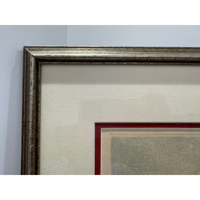 Mid 20th Century Mid 20th Century Cuca Romley Winter Solstice Hand Colored Etching Signed Limited Edition Framed For Sale - Image 5 of 11