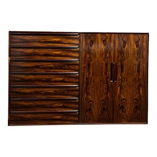 1960s Westnofa Mid Century Modern Danish Rosewood Gentleman's Chest or Dresser For Sale