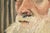 Textile Captivating Bearded Man With Hat Antique Oil Painting Rustic Home Decor For Sale - Image 7 of 15