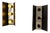 Black and Chrome Metal Wall Sconces, France, 1970, Set of 2 For Sale