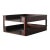 Selamat Designs San Francisco Vintage Mid-Century Modern Dark Wood Desk Organizer Paper Tray For Sale