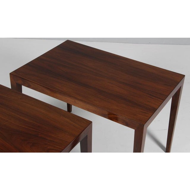 1960s Severin Hansen Side or Bedside Tables by Severin Hansen, 1960s, Set of 2 For Sale - Image 5 of 8