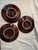 Vintage French Vallauris Majolica Oyster Plate Brown Blue Mid Century Seafood Platters-3 Plates For Sale - Image 11 of 11