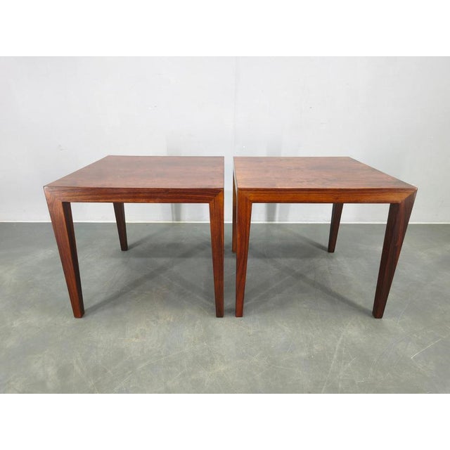 1960s Rosewood Tables by Severin Hansen for Haslev, Denmark, 1960s, Set of 2 For Sale - Image 5 of 10