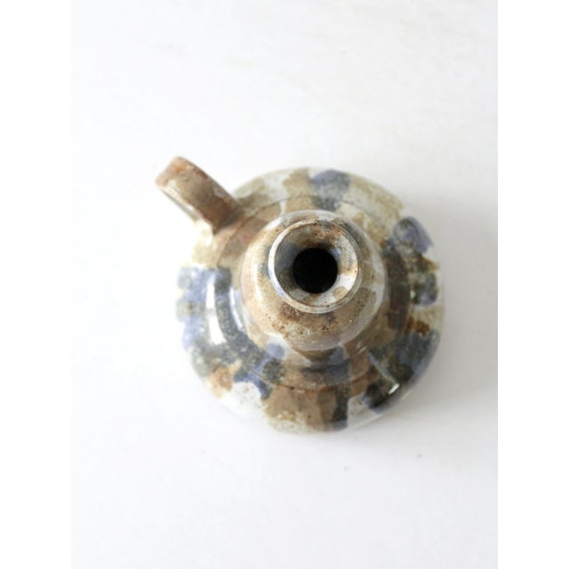 Ceramic Vintage Studio Pottery Oil Lamp Vase For Sale - Image 7 of 10