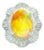 7.41 Carat Mexican Fire Opal Diamond Platinum Double Halo Ring, Size 6 For Sale