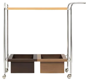 Eugenie Tea Trolley by Marqqa, Set of 4