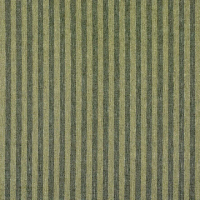 Contemporary Schumacher Hanson Indoor/Outdoor Stripe Narrow Fabric In Green For Sale - Image 3 of 4