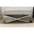 This stylish and substantial X-form polished stainless steel cocktail table was acquired from a Palm Beach yacht and thus...
