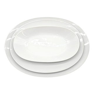 Rosenthal Continental Serving Set Platters & Bowl Raymond Loewy White MCM For Sale