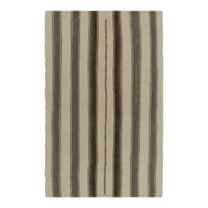 Vintage Kilim Rug in Beige, Brown Striations by Rug & Kilim