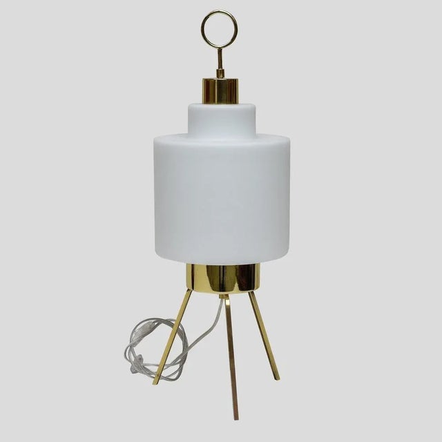 Stilnovo Murano Glass Lantern Lamps in the Style of Stilnovo, Set of 2 For Sale - Image 4 of 6