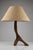 Brown French Brutalist Table Lamp in Olive Wood, 1950s For Sale - Image 8 of 15
