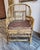Chinoiserie 1970s Vintage Brighton Pavilion Burnt Bamboo & Rattan Armchair For Sale - Image 3 of 16