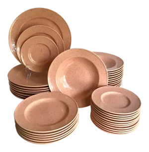 Post Modern Mikasa "Ultrastone Melon" Set of 1990's Dishes
