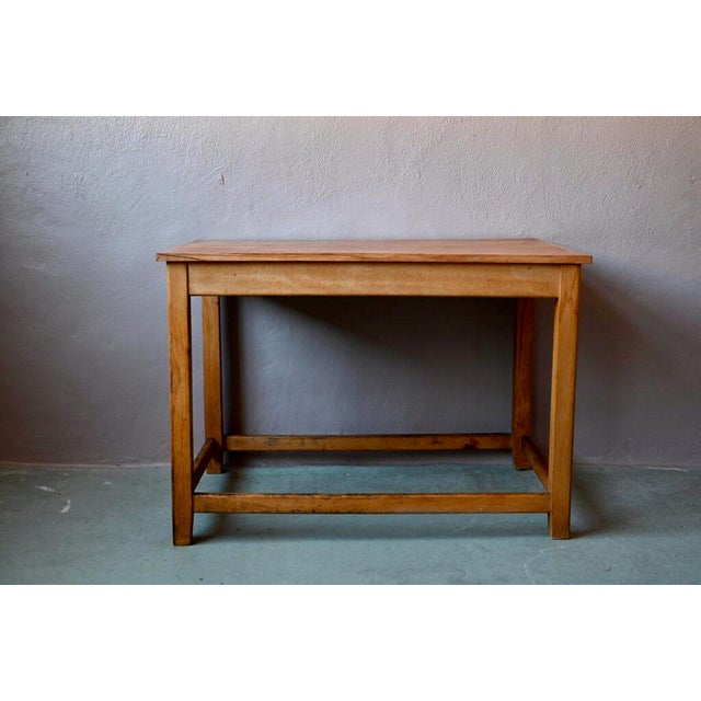 Industrial Vintage Industrial Wooden Workshop Drapers Table For Sale - Image 3 of 13