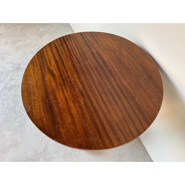 A charming Vintage American Empire style occasional table, crafted from solid mahogany with classic 19th-century inspired...