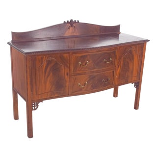 Antique European Sideboard in Mahogany, 1890s For Sale
