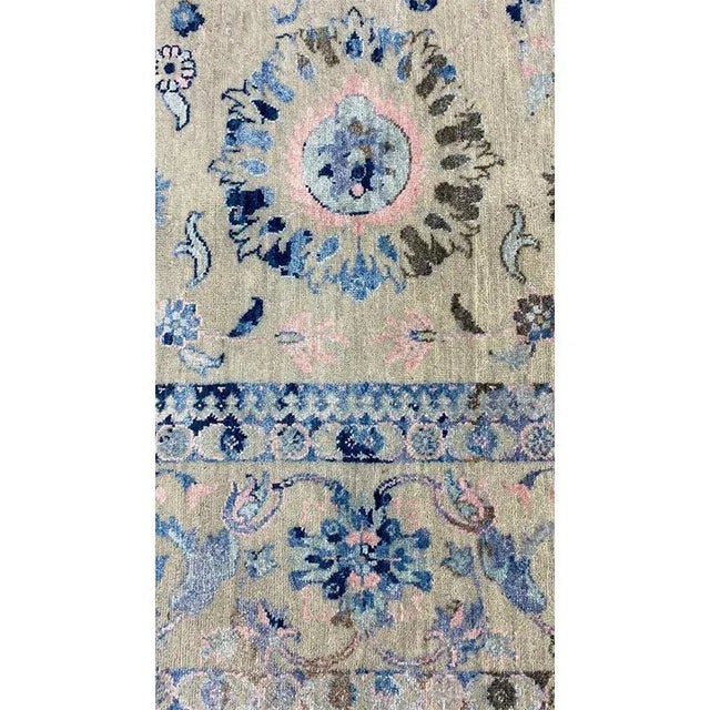 Handwoven Ivory Transitional Style Area Rug 8'2" X 9'7" For Sale - Image 9 of 13