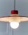Metal Danish Ceiling Light in Red Metal and Glass by Ettore Sottsass, 1960s For Sale - Image 7 of 11