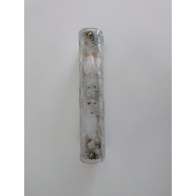 Murano Eis Glass Wall Scone from Hillebrand Lighting, 1970s For Sale - Image 15 of 18