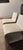 Two White Leather Attributed to Minotti Chairs These are in excellent condition and are a beautiful white/ivory color....