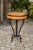 Biedermeier Austrian Biedermeier 1820s Guéridon Side Table with Burl Veneer and Iron Frame For Sale - Image 3 of 10