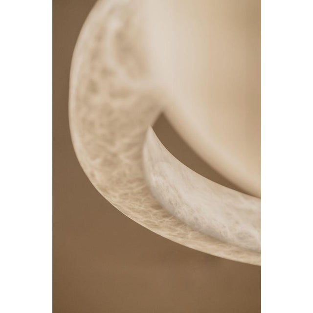 Halo with Pipe 77 Pendant Lamp by United Alabaster For Sale - Image 10 of 18