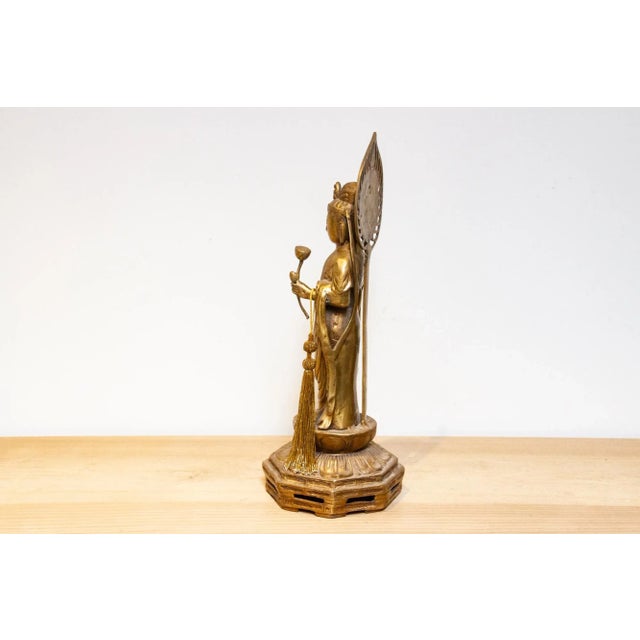 1950s Mid 20th Century Tall Japanese Buddha For Sale - Image 5 of 10