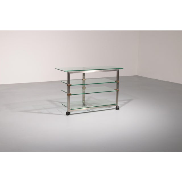 Side Table on Wheels from Peter Ghyczy, 1970s For Sale - Image 16 of 16