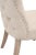 Contemporary Lourdes Wood & Linen Dining Chairs, Set of 2 For Sale - Image 3 of 10