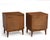 American of Martinsville American of Martinsville Mid Century Walnut Nightstands Brass Accent Restored - A Pair For Sale - Image 4 of 13