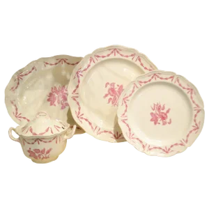 Wedgewood 63-Piece Williamsburg Husks Dinnerware Set, Service for 8