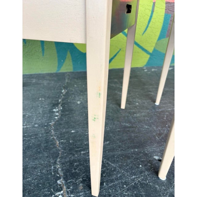 Brown Mid Century Jens Risom for Knoll End Table Pair For Sale - Image 8 of 14