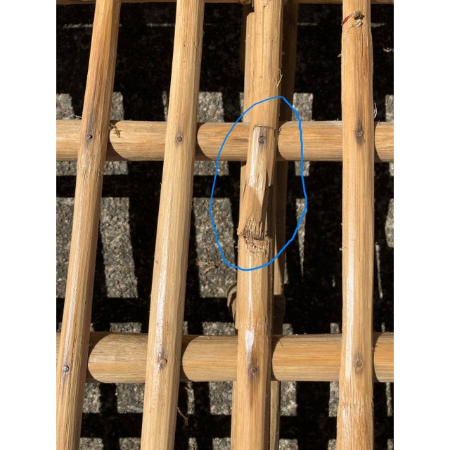 Offered at a Compelling Value - The "Idea Home" 4-Strand 3/4 Pretzel Rattan Suite (3 Pieces) For Sale - Image 17 of 18