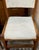Mid Century Angular Scandinavian D Scan Style Wood Dining Chairs With Thick Linen Upholstery For Sale In New York - Image 6 of 12