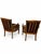 Vintage French Provincial Cane and Striped Upholstered Armchairs — Pair For Sale In Las Vegas - Image 6 of 11