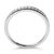 14K White Gold 1/4 Cttw Round Diamond Milgrain Wedding Band (I-J Color, SI2-I1 Clarity) - Size 5.5 For Sale In New York - Image 6 of 7