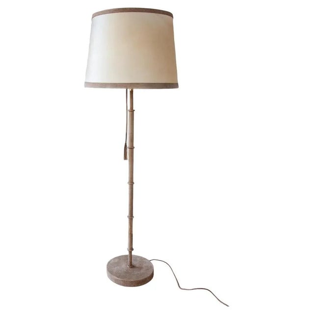 German Leather Floor Lamp by Charlotte Waver, 1980s For Sale - Image 9 of 9