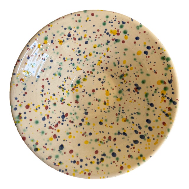 Late 20th Century One-of-a-Kind Handcrafted Spanish Ceramic Bowl For Sale
