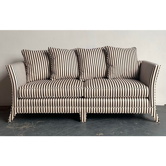 Vintage Boho Striped Sofa For Sale - Image 11 of 12