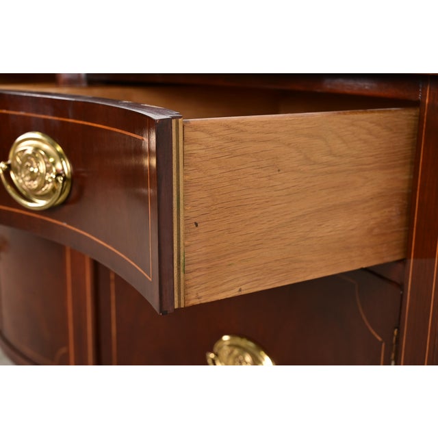 Baker Furniture Federal Inlaid Mahogany Sideboard Credenza For Sale - Image 9 of 16