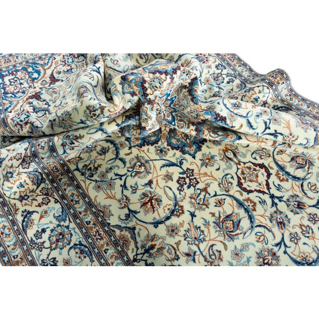 Hand-Knotted Oriental Rug with Silk For Sale - Image 10 of 12